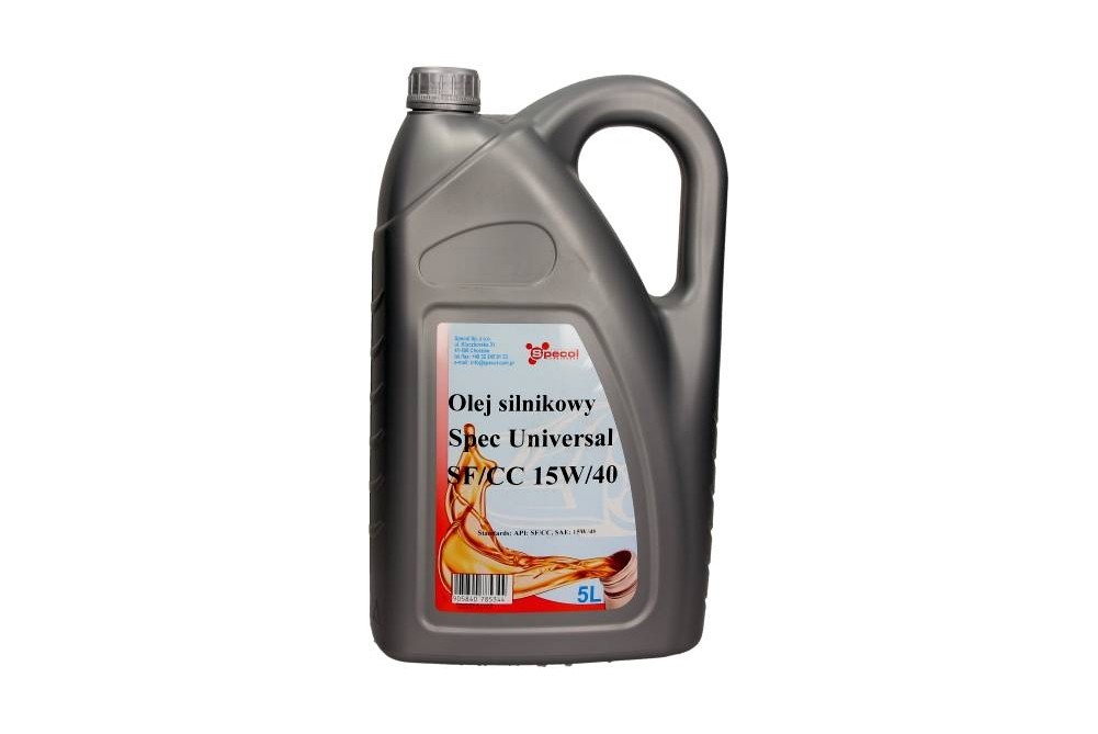 SPECOL Spec, Universal 102034 Engine oil 15W-40, 5l, Mineral Oil