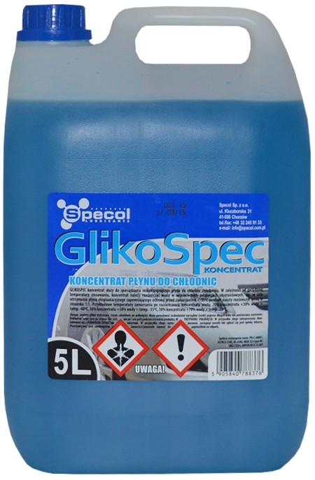 SUZUKI GSX-R Kühlmittel G11 Blau, 5l, -38(50/50) SPECOL Glikospec 004005