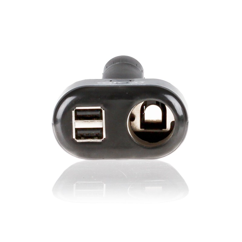 Cartrend USB-Kfz-Ladegerät Steckdose (Farbe: Schwarz/Weiß, Stromstärke: 3  100 mA)