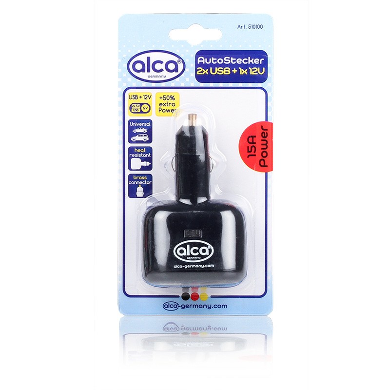 ALCA 510100 Handy-Ladegerät fürs Auto Anzahl d. Ein-/Ausgänge: 1x12V, 2 USB  ▷ AUTODOC Preis und Erfahrung