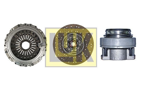 LuK 643 3453 00 Clutch kit with clutch release bearing, with automatic adjustment, 430mm