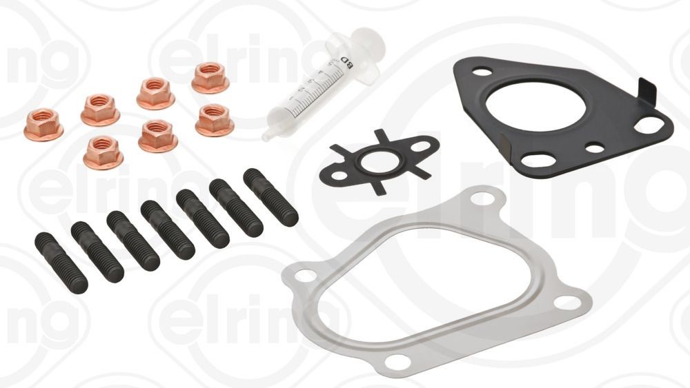 884.580 ELRING Exhaust mounting kit NISSAN with gaskets/seals, with bolts/screws