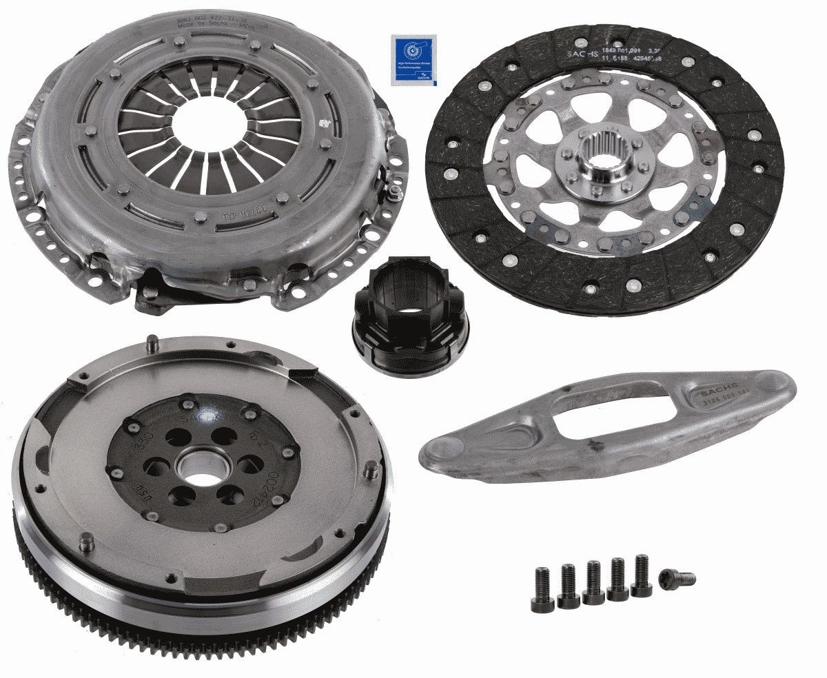 SACHS with clutch pressure plate, with dual-mass flywheel, with flywheel screws, with clutch disc, with clutch release bearing, 228mm Ø: 228mm, Mounting Type: not pre-mounted Clutch replacement kit 2290 601 122 buy