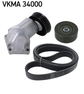 VKM 34007 SKF VKMA34000 Deflection / Guide Pulley, v-ribbed belt 1 072 321