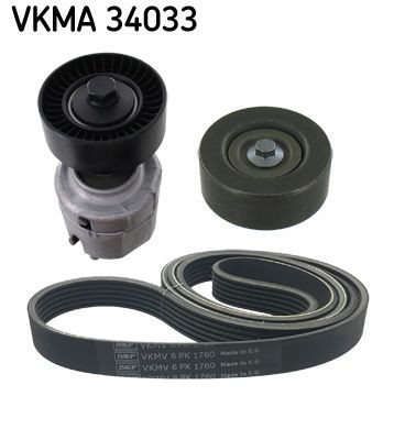 VKM 34033 SKF VKMA34033 Deflection / Guide Pulley, v-ribbed belt 1072321