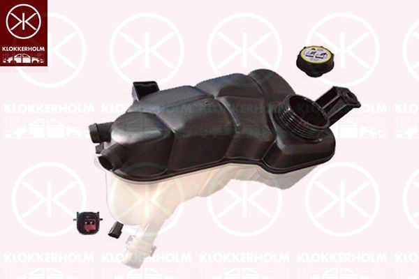 KLOKKERHOLM 90223002 Coolant expansion tank with sensor
