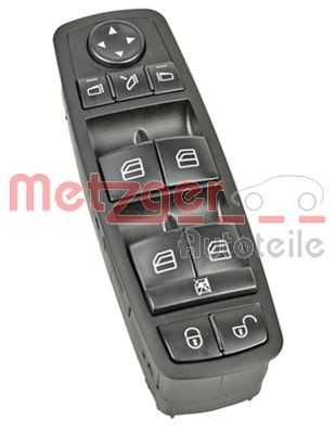 METZGER 0916457 Window switch Driver side, Front