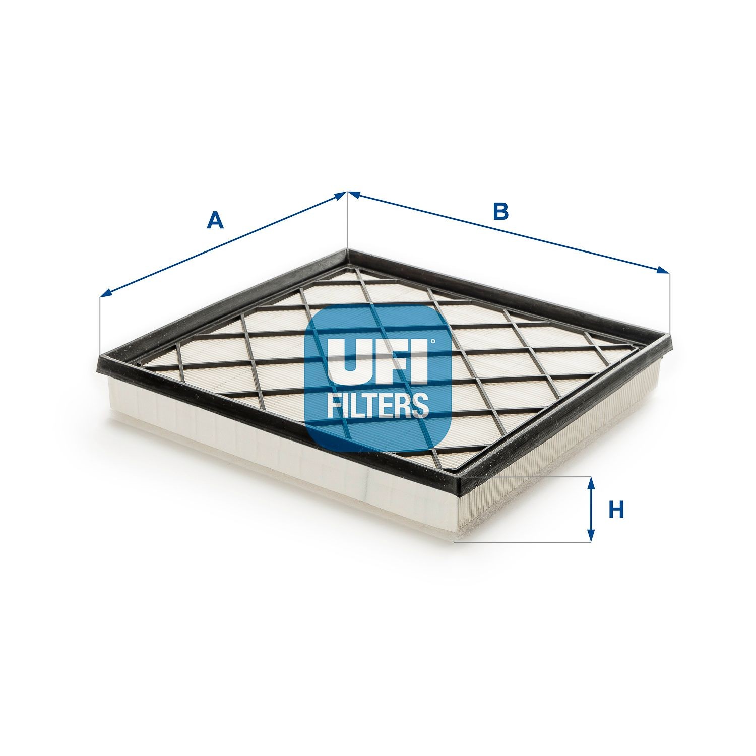 UFI 41mm, 256mm, 245mm, Filter Insert Length: 245mm, Width: 256mm, Height: 41mm Engine air filter 30.A24.00 buy