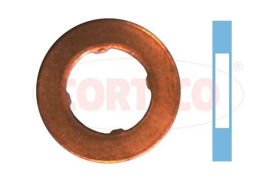 CORTECO 49430603 Seal Ring, nozzle holder Inner Diameter: 7,7mm, Copper