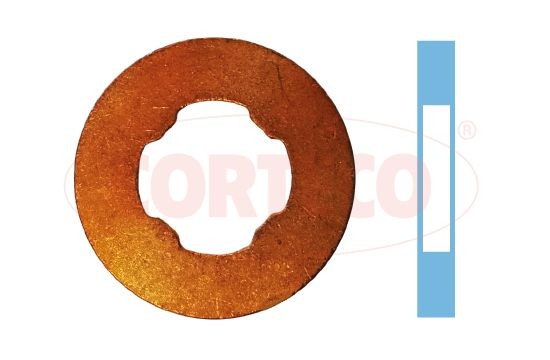 CORTECO Inner Diameter: 7,1mm, Copper Seal Ring, nozzle holder 49430620 buy
