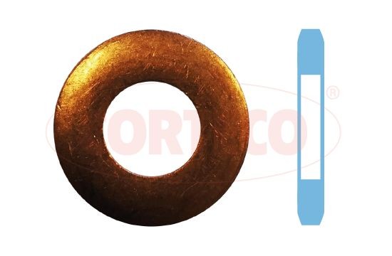 Chrysler Seal Ring, nozzle holder CORTECO 49430629 at a good price