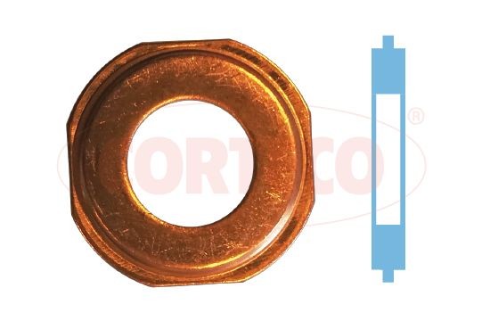 CORTECO 49430759 Seal Ring, injector 8 21 776