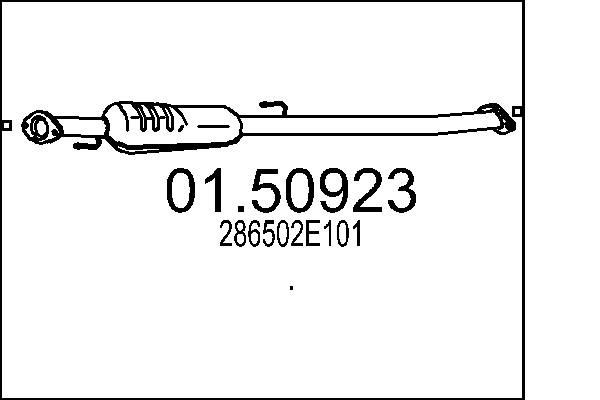 MTS 01.50923 Middle silencer HYUNDAI experience and price