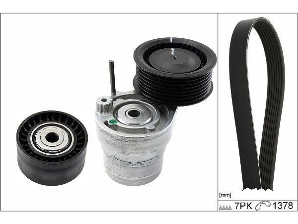 INA 529 0313 10 V-Ribbed Belt Set Check alternator freewheel clutch & replace if necessary