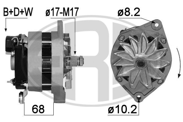 ERA 28V, 60A, B+D+W Generator 209142A buy