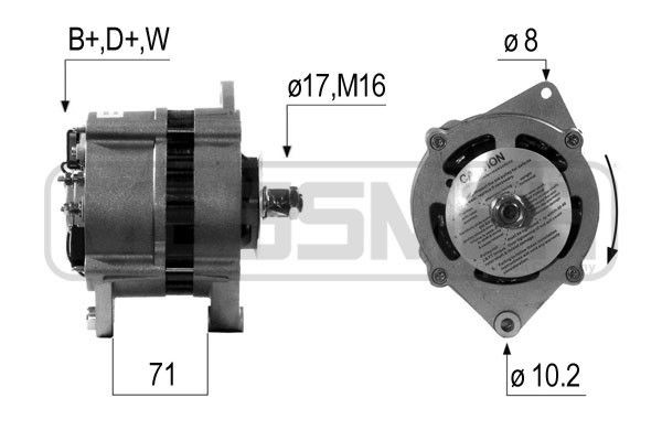 ERA 210672A Lichtmaschine für RENAULT TRUCKS Magnum LKW in Original Qualität