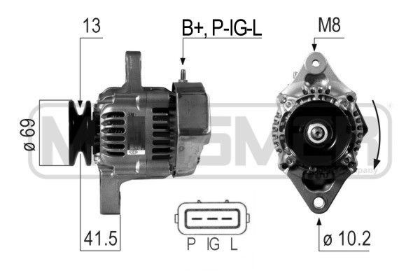 ERA 14V, 40A, B+P-IG-L, Ø 69 mm Generator 210681A buy