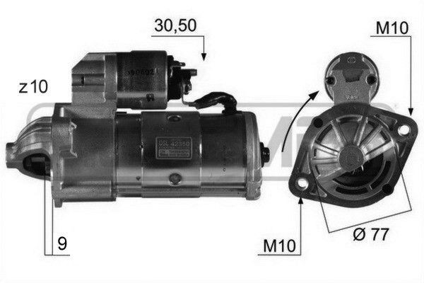 ERA 220086A Starter motor M2T-87371