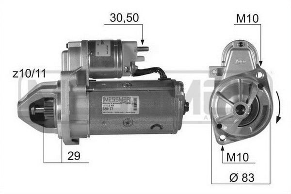 Mercedes VITO Starter motors 14553234 ERA 220177A online buy