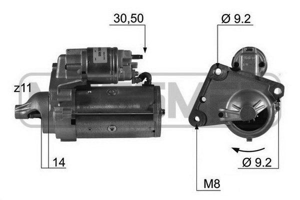 Original 220451A ERA Starter motors OPEL