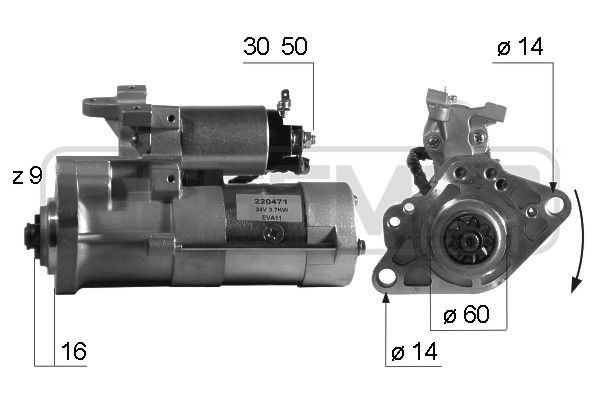 ERA 220471A Starter motor M8T-85071