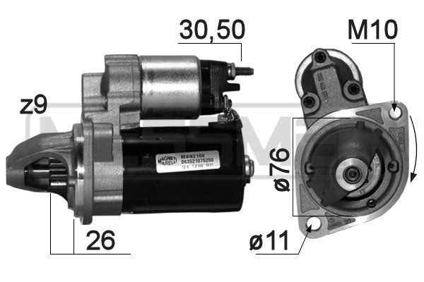 ERA 220871A Starter motor 12-41-7-523-450