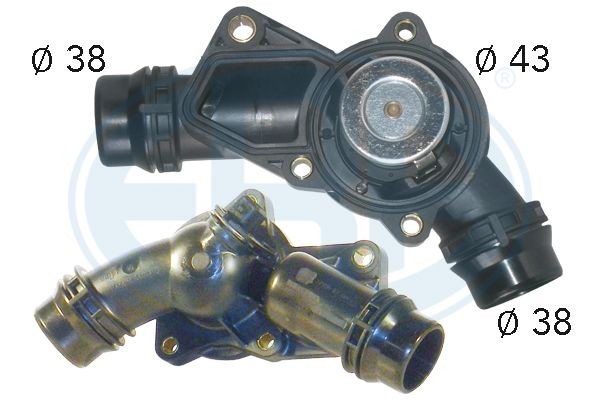 ERA Opening Temperature: 97°C, with seal, Plastic, with housing Thermostat, coolant 350083A buy