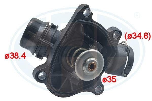 ERA 350528A Engine thermostat Opening Temperature: 88°C, with seal, Plastic, with housing