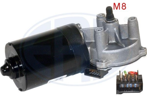 ERA 12V, Front, for left-hand drive vehicles Number of pins: 5-pin connector Windscreen wiper motor 460126A buy