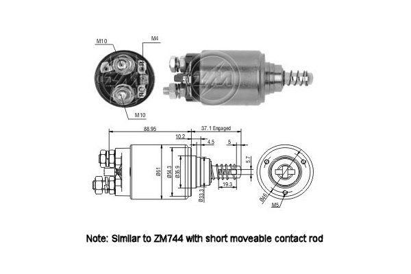 ERA ZM544 Starter motor AL39700