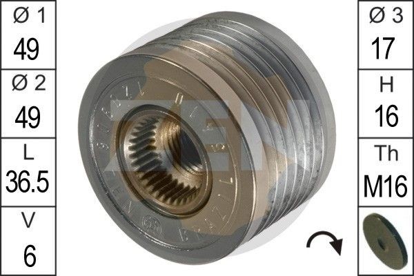 5394 ERA Alternator Freewheel Clutch ZN5410 buy