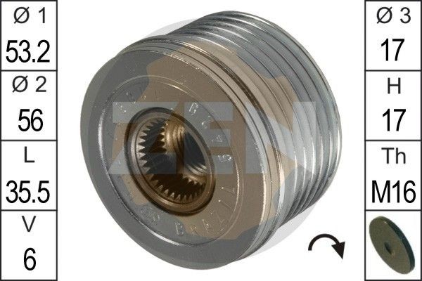 Great value for money - ERA Alternator Freewheel Clutch ZN5429