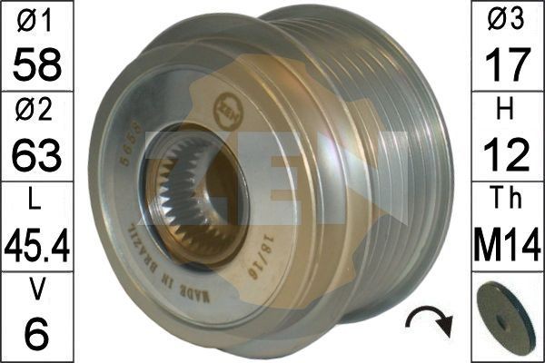 ERA ZN5658 Alternator Freewheel Clutch TOYOTA experience and price