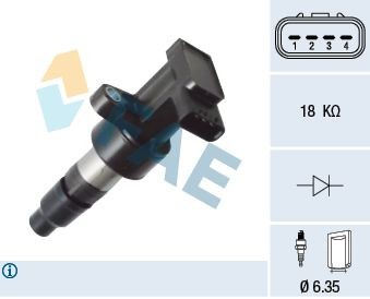 FAE 80421 Ignition coil 1338-96