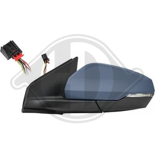 DIEDERICHS Left, primed, Aspherical, for electric mirror adjustment, Heatable, Complete Mirror Side mirror 2209225 buy