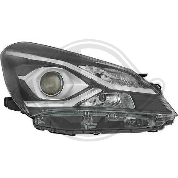 81 21 10-5 JOHNS Headlight Right, HIR2, with indicator, with