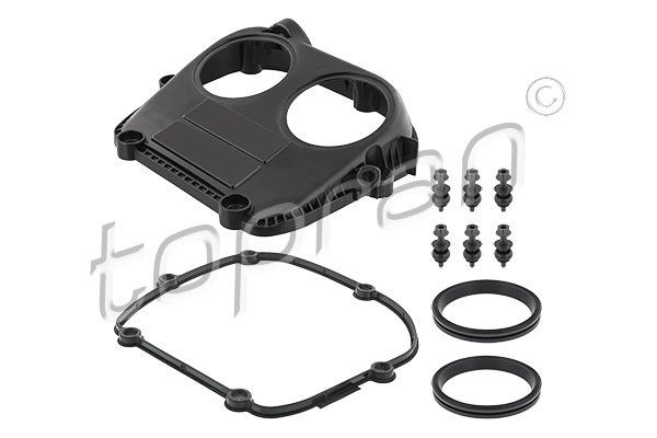 Cylinder head TOPRAN Lateral Mounting, with seal, with bolts/screws, with seal ring - 117 764