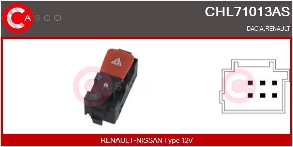 CASCO CHL71013AS Hazard Light Switch RENAULT experience and price