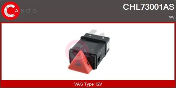 CASCO CHL73001AS Hazard Light Switch 12V