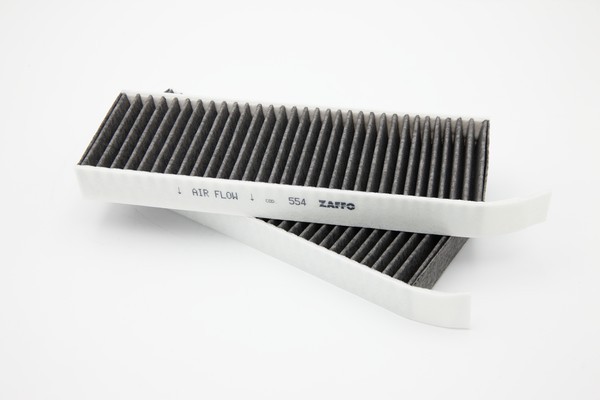 AS2554 ZAFFO Activated Carbon Filter, 290 mm x 96 mm x 30 mm Width: 96mm, Height: 30mm, Length: 290mm Cabin filter Z554 buy