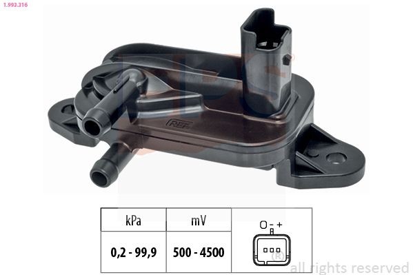 EPS 1.993.316 Differenzdrucksensor für IVECO Trakker LKW in Original Qualität