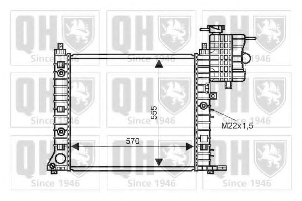 QUINTON HAZELL QER2237 Engine radiator 638 501 1901