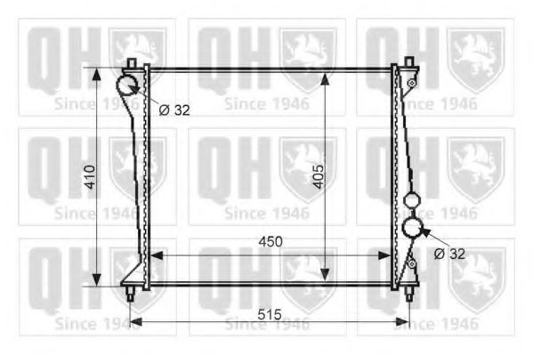 QUINTON HAZELL Core Dimensions: 430-415-23 Radiator QER2339 buy
