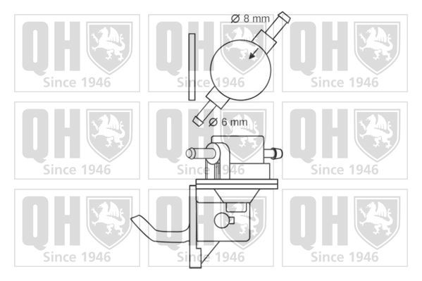 QUINTON HAZELL Fuel pump QFP102 for VOLVO 140, 164