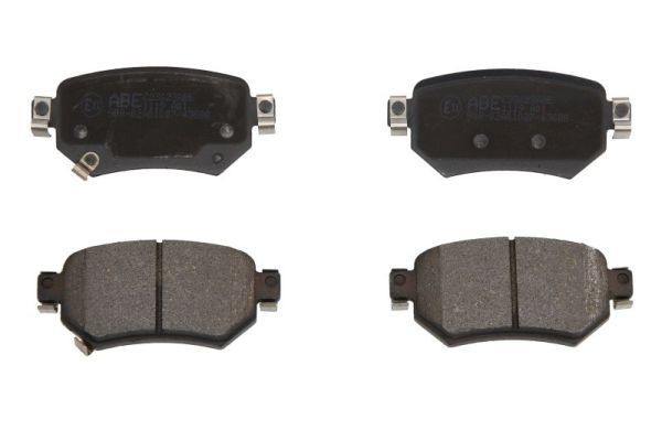 ABE C23023ABE Brake pad set Rear Axle, with acoustic wear warning