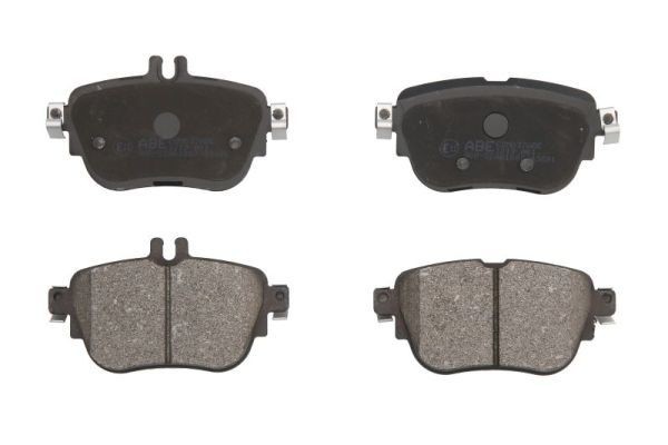ABE C2M037ABE Brake pad set Rear Axle, prepared for wear indicator, with brake caliper screws, with accessories
