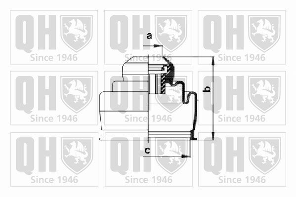 QUINTON HAZELL Rubber, Nylon, with rolling bearing CV Boot QJB2661 buy