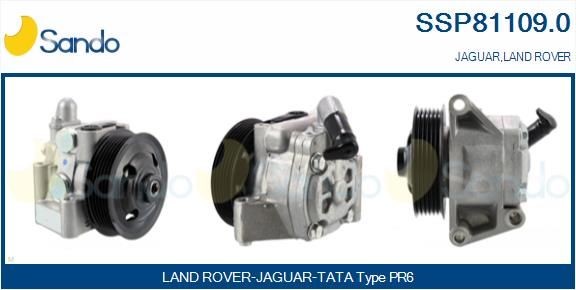 SANDO SSP81109.0 Power steering pump Hydraulic, Number of ribs: 6, for left-hand/right-hand drive vehicles
