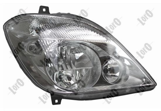 ABAKUS 054-21379-2525 Headlight Left, H7, W5W, PY21W, with front fog light, with low beam, with outline marker light, with indicator, with high beam, with position light, for right-hand traffic, without electric motor, with bulbs, PX26d, BAU15s