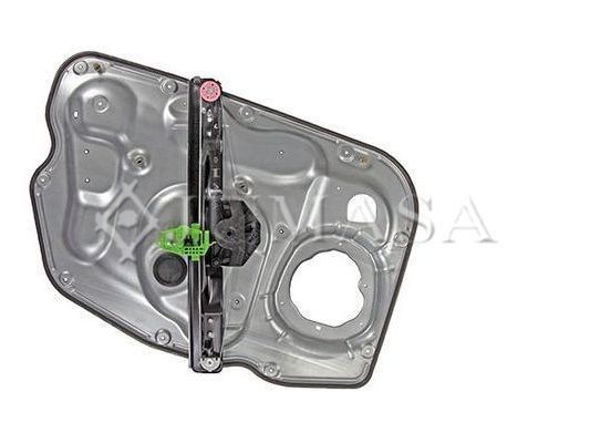 ZR AA706 R JUMASA Window mechanism ALFA ROMEO Right Front, Operating Mode: Electric, with back plate, without electric motor, with comfort function